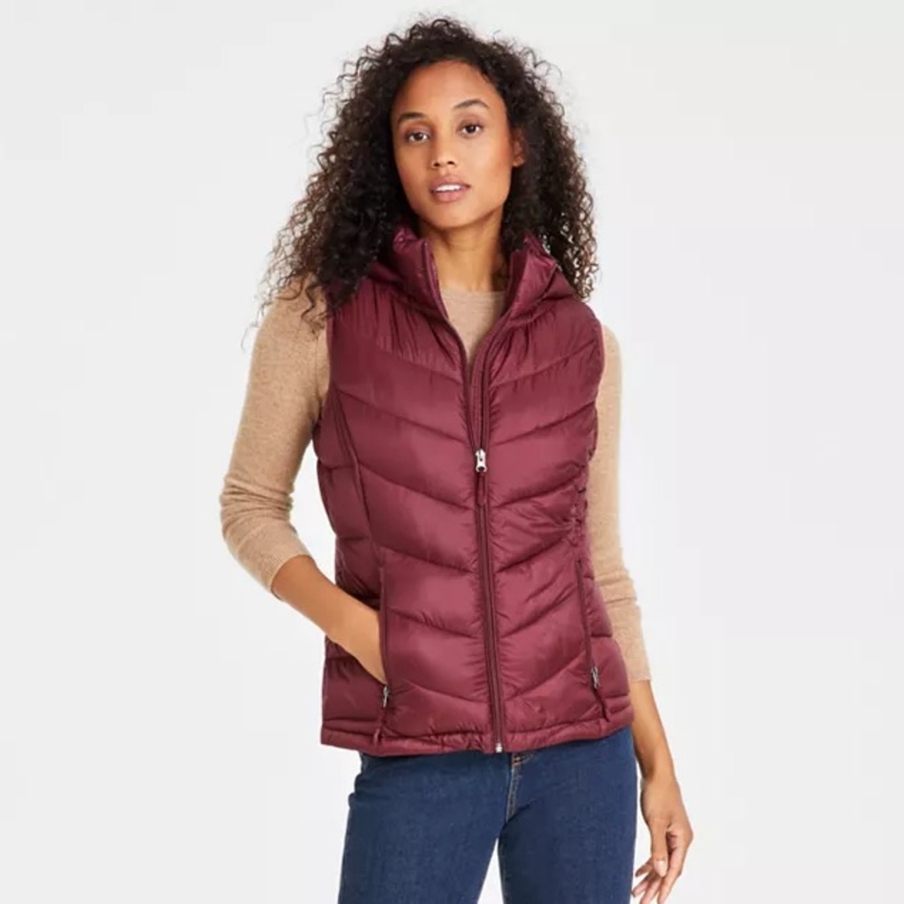 NWOT The North Face - Maroon Sleeveless Puffer Vest
